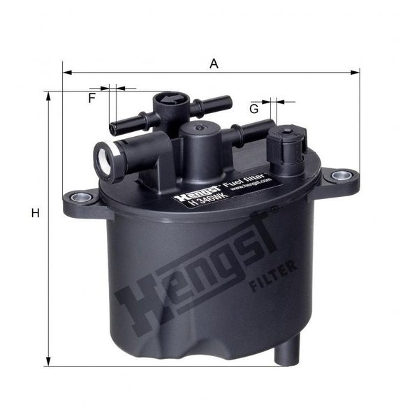 Hengst Fuel Filter, H346WK H346WK